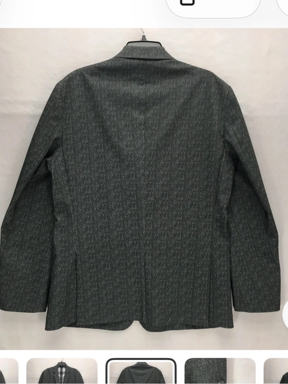 7 Diamonds Starsky Mens XL Gray Stretch Blazer Sport Coat 2 Button Modern Fit